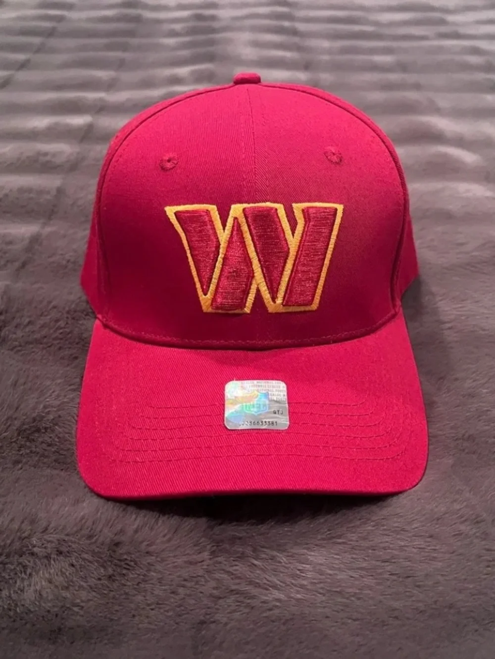 NFL Washington Commanders Burgundy Adjustable Hat - NWOT